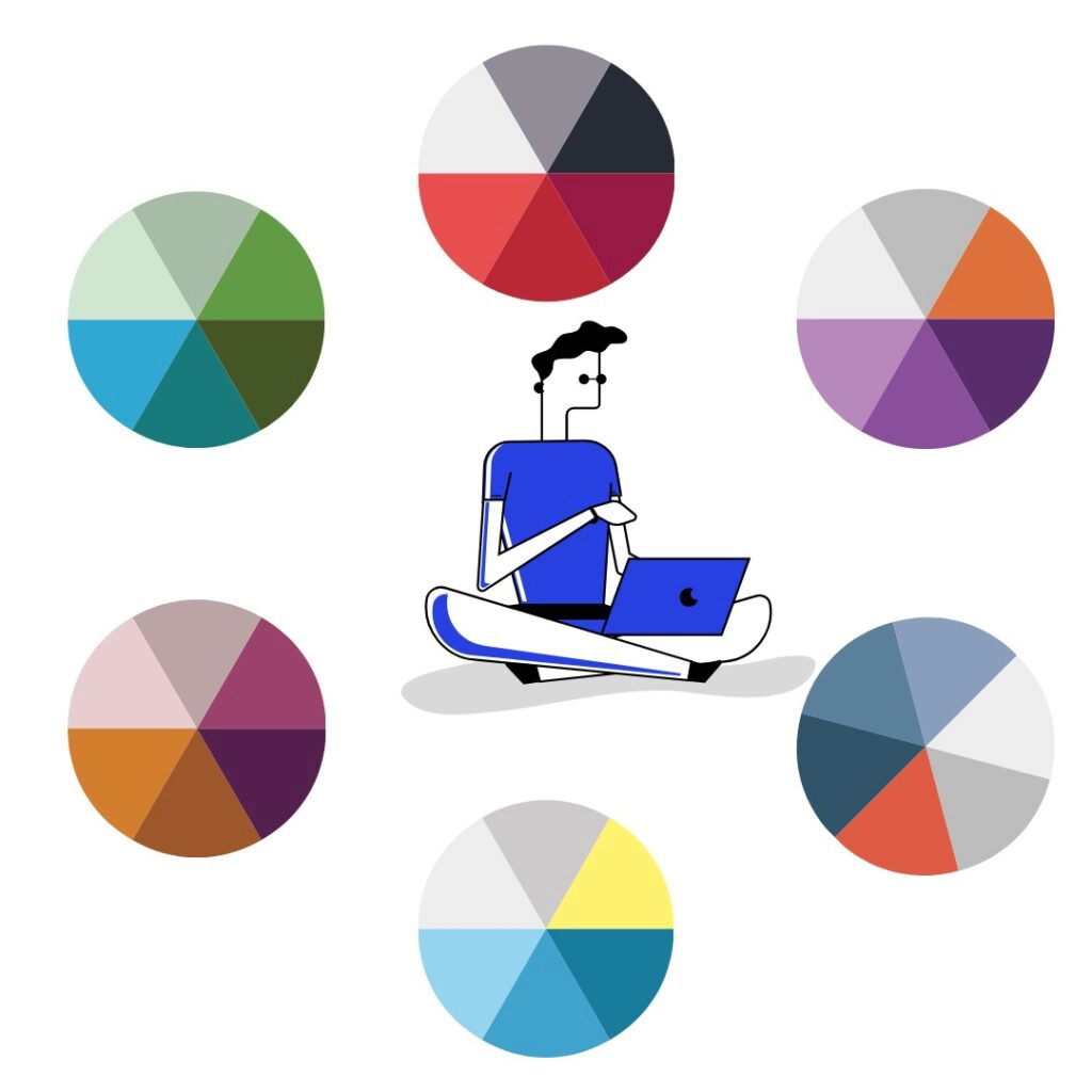 выбор дизайна и цветовой палитры